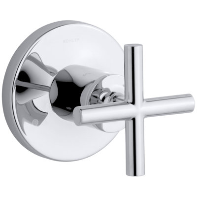 Purist Transfer Valve Trim with Cross Handle
