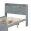 Lit double en bois avec lit gigogne et trois tiroirs de rangement-1154058667