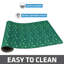 Napperon pour animal de compagnie, tapis d'alimentation pour chien et chat - Tissu absorbant, envers imperméable, antidérapant, lavable à la machine (vert bruine) (12 po x 20 po) (fabriqué aux États-Unis)-59762526