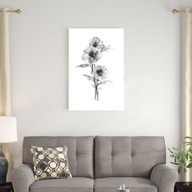 «Wash Anemone II» par Chris Paschke, reproduction d'art sur toile tendue, H 12 po x l 8 po