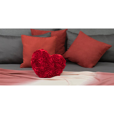  3D Flower Throw Pillow Cover Aesthetic Valentines Day Accent Pillow Case Cushion Cover