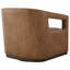 Fauteuil d'appoint rembourré et pivotant en cuir Modern-129208433