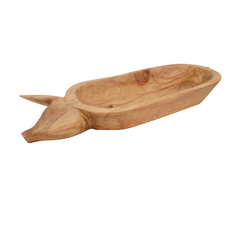 Plateau de service pour cochon Ambrine, Ton de bois clair naturel