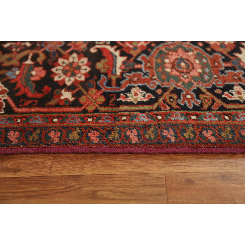 One-of-a-Kind 10'1'' X 19'3'' 1910s Wool Area Rug in Red