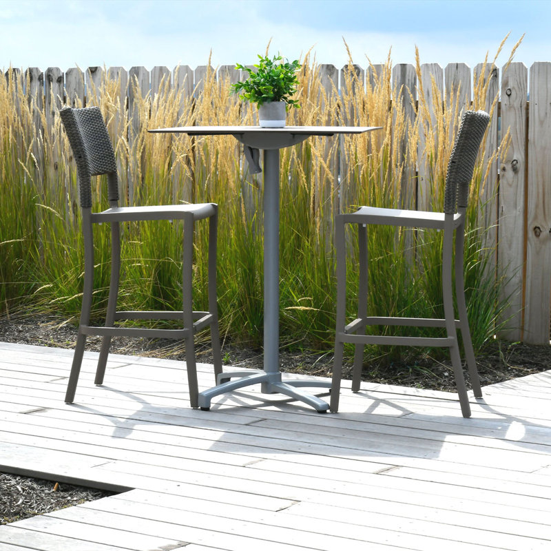 Tabouret de bar d'extérieur Java 30, Taupe, Beige