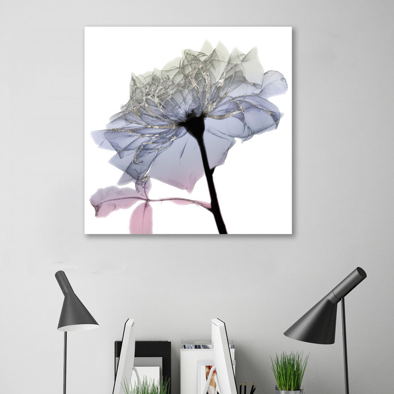 Silver Splash 3 - Wrapped Canvas Print, 76 cm H x 76 cm W