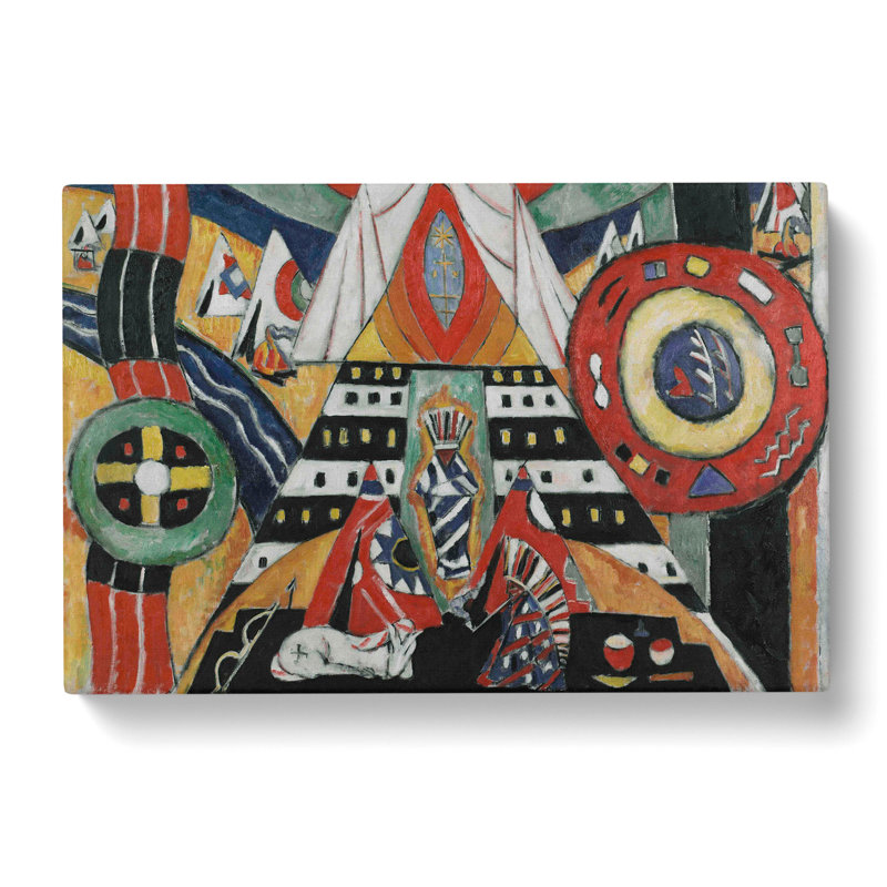 Indian Composition by Marsden Hartley - Wrapped Canvas, 50cm H x 76cm W x 3cm D