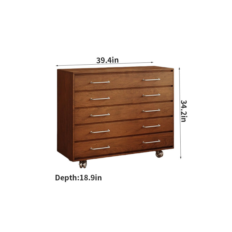 Commode d'appoint Saryna, Brun