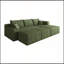 Canapé modulaire 95 avec 2 repose-pieds en forme de U dans un coin profond sans assemblage requis-1348391554-1348391552