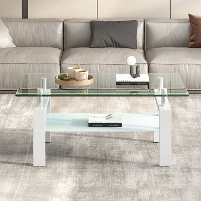 Table basse en verre