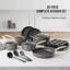 20 - Piece Non-Stick Aluminum Cookware Set