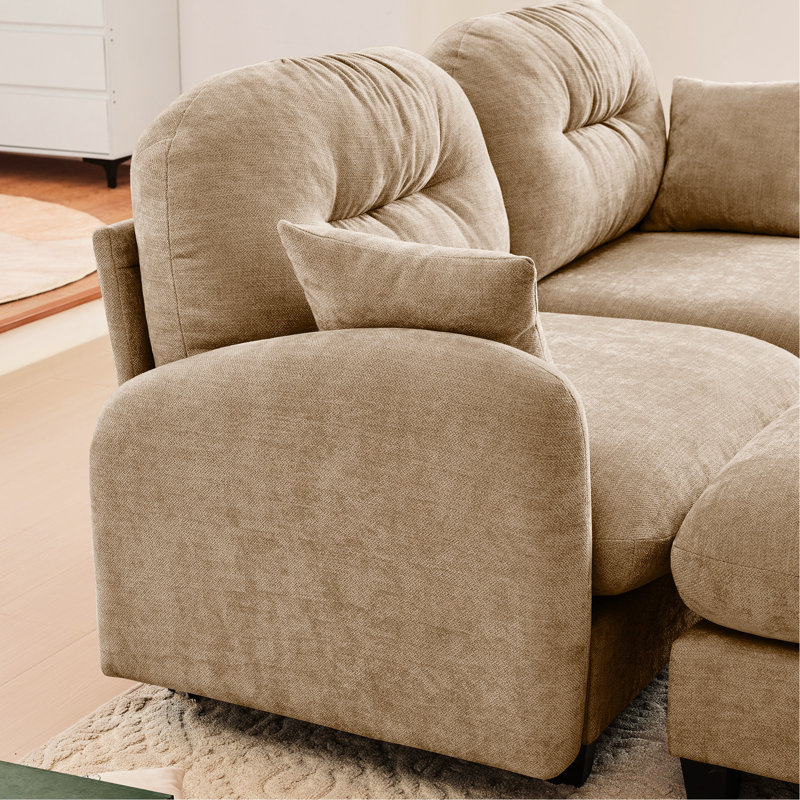 2 coussins de lit modulaires en chenille de haute qualité en tissu de chenille