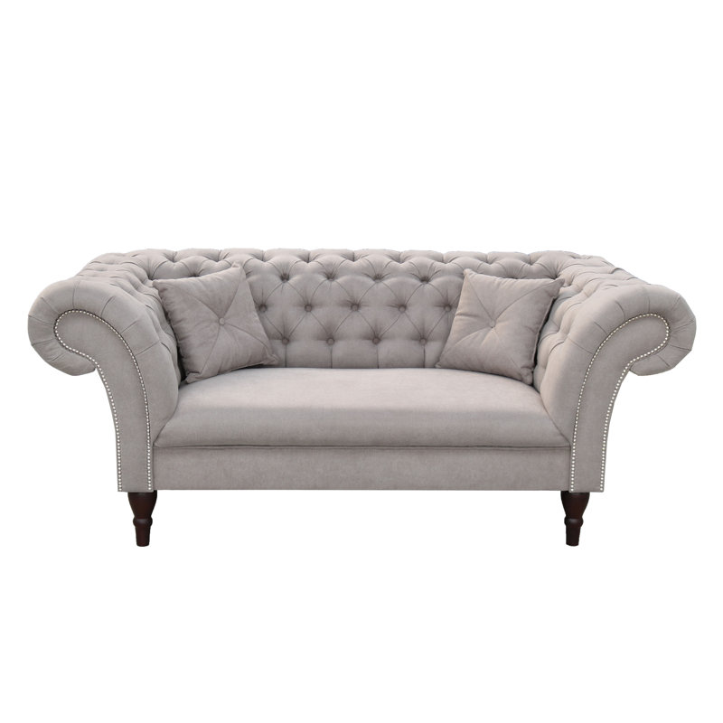 Velvet Sofa, Beige, Yes