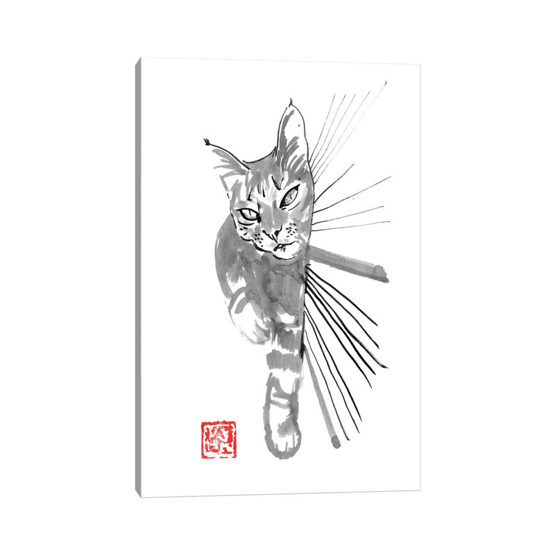 Clyde II by Péchane - Painting on Canvas, 66.04 cm H x 45.72 cm W x 1.91 cm D, Wrapped Canvas