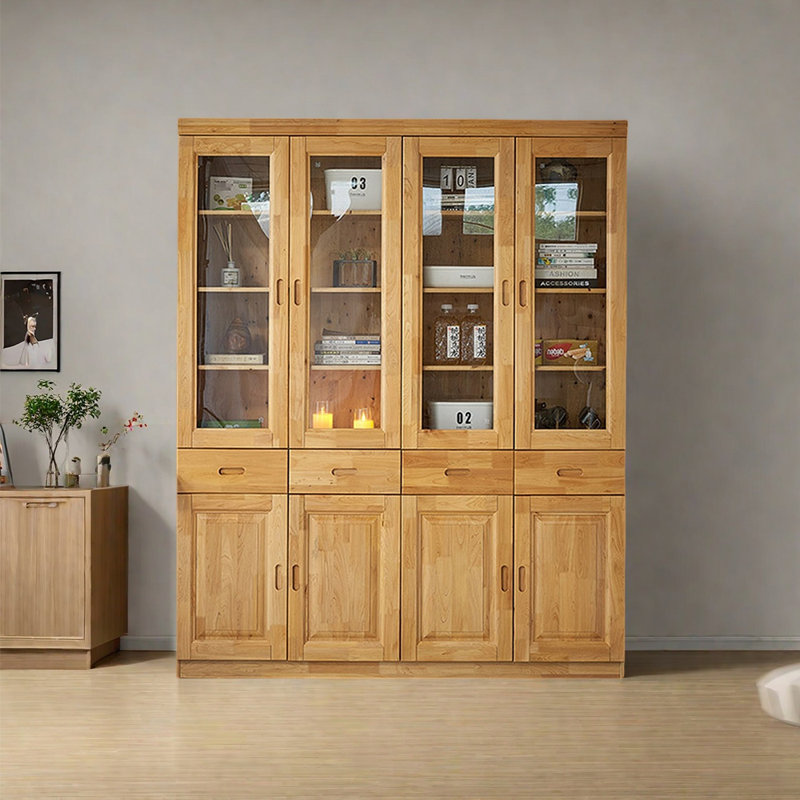 Bibliothèque en bois massif de haute qualité