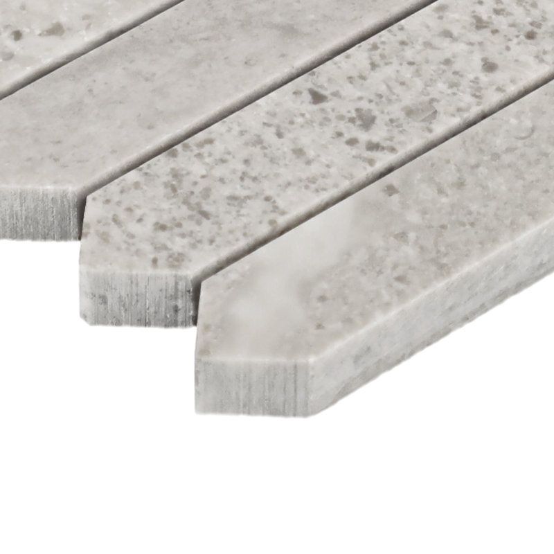 13" x 12" Natural Stone Mosaic Tile, Gray
