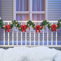 70.87'' in. Lighted Faux Garland