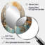 Birch Woods Golden Reflections I - Grand miroir mural ovale sur métal-1466379434