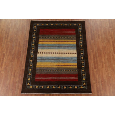 Tapis oriental fait à la main Gabbeh 6 x 8