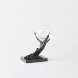 Glass and Marble Table Vase
