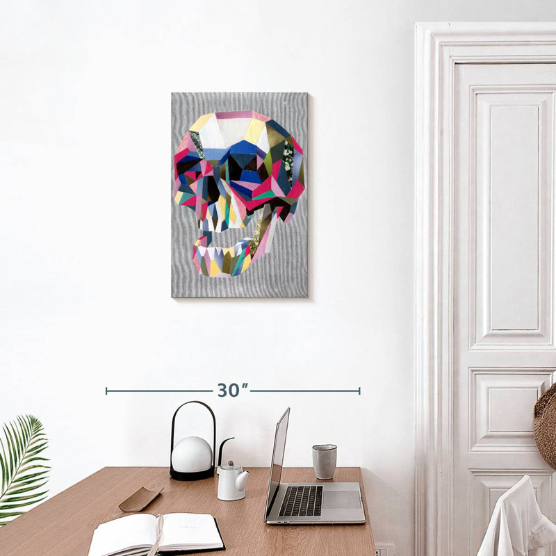 Kerner Skull Abstract, 24" H x 16" W