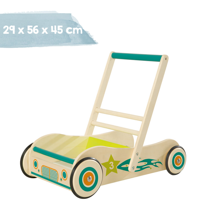 Baby walker with brake