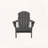 Folding HDPE Adirondack Chair with Cup Holder – Wood-Textured, All-Weather & Easy Storage for Patio-401280849