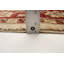 Tapis crème / rouge en laine noué à la main de conception unique nouvel âge 4 pi 1 po x 6 pi 4 po Horance
