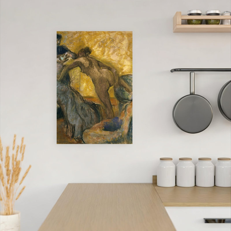 " The Cup Of Hot Chocolate, 1900-5 Impressionist Abstract Contemporary Wall Art Print " by Edgar Degas, H 18 po x l 12 po
