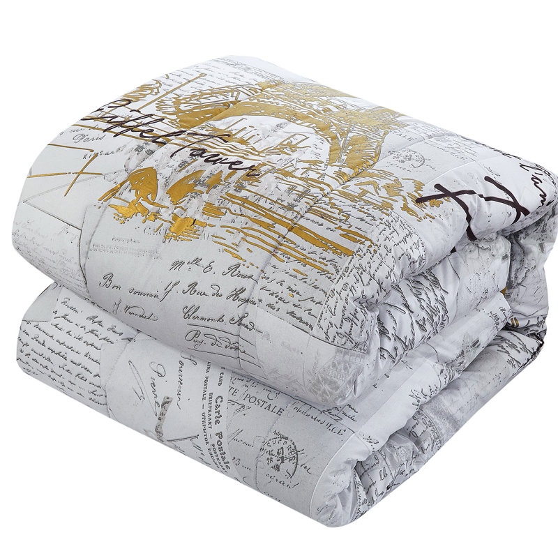 Polyester Machine Printed Comforter, Queen Comforter + 6 Additional Pieces