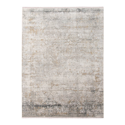 Tapis abstrait gris Brazelton