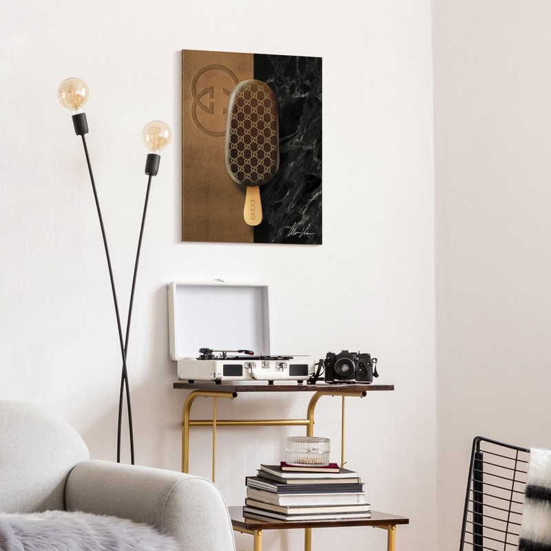 "Ultimate Sweetness" Frameless Free Floating Tempered Glass Panel Graphic Wall Art
