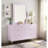 Gaines Mirror In Pink High Gloss