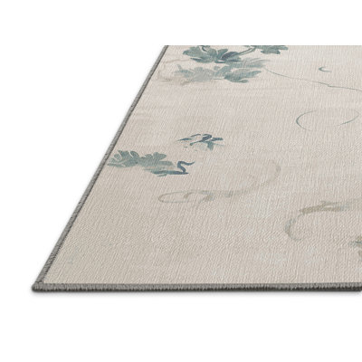 Machine Washable Gray Area Rug