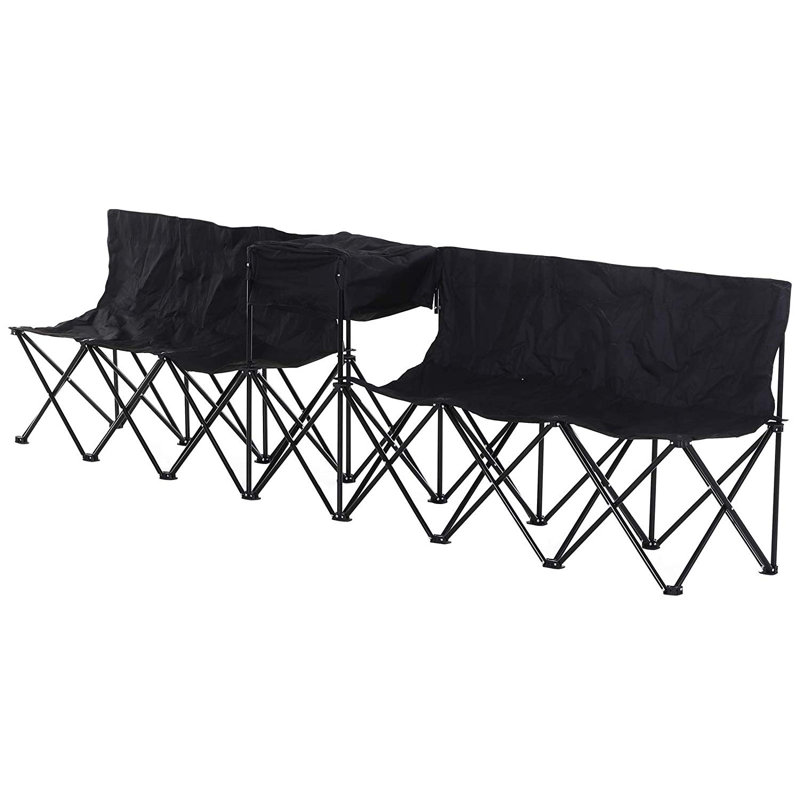 Oxford Fabric Storage Bench, Black