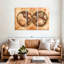 «Rustic Hemispheres Map» sur toile-617475179