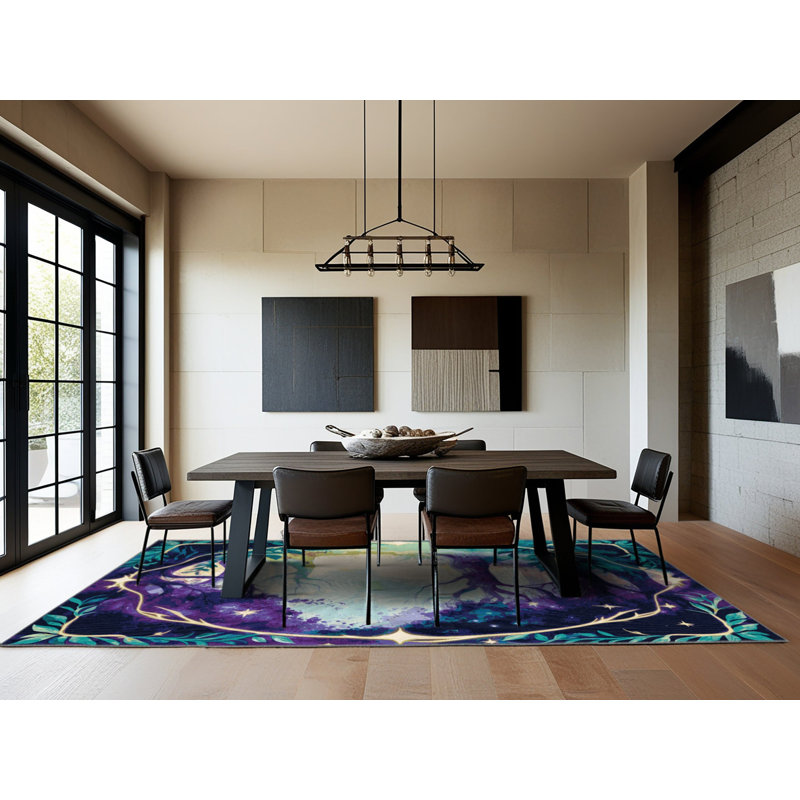 Spirit Tree Rug, Square 5'