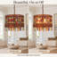 Luminaire suspendu tambour en cristal marocain 3 lumières avec finition bronze antique