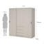 Bosada Manufactured Wood Wardrobe