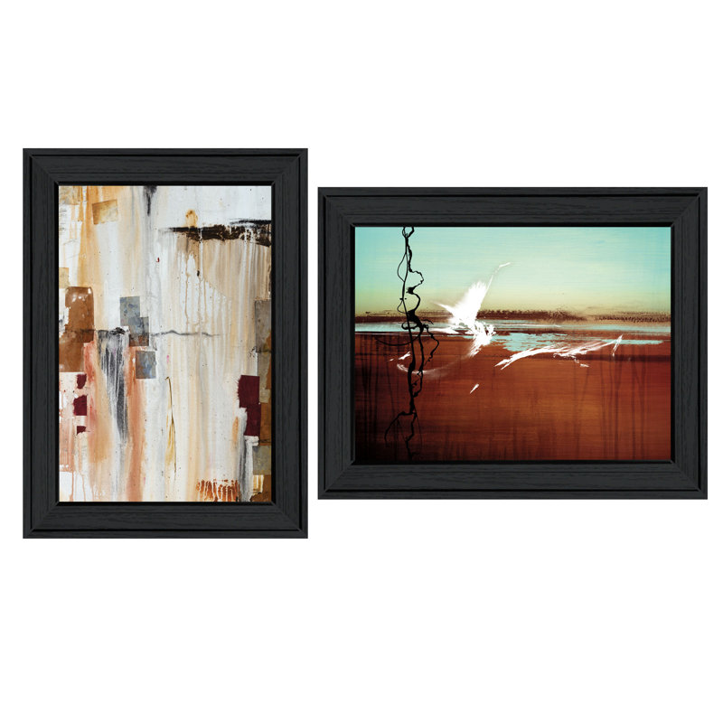 «Abstract Flight», vignette 2 pièces par Cloverfield & Co, cadre noir