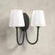 Arcus 2 Light Steel Dimmable Wallchiere