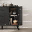 Buffet avec 2 portes coulissantes et 3 tiroirs-1493149633