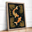 Dancing Koi Boho - Framed Print-135999744-135999750