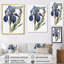 Iris bleu, illustration botanique sur toile-474516448-474516455