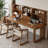 Walnut Rectangular Solid Wood Writing desk-825841816
