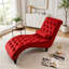 Fauteuil inclinable en velours capitonné-1548659973