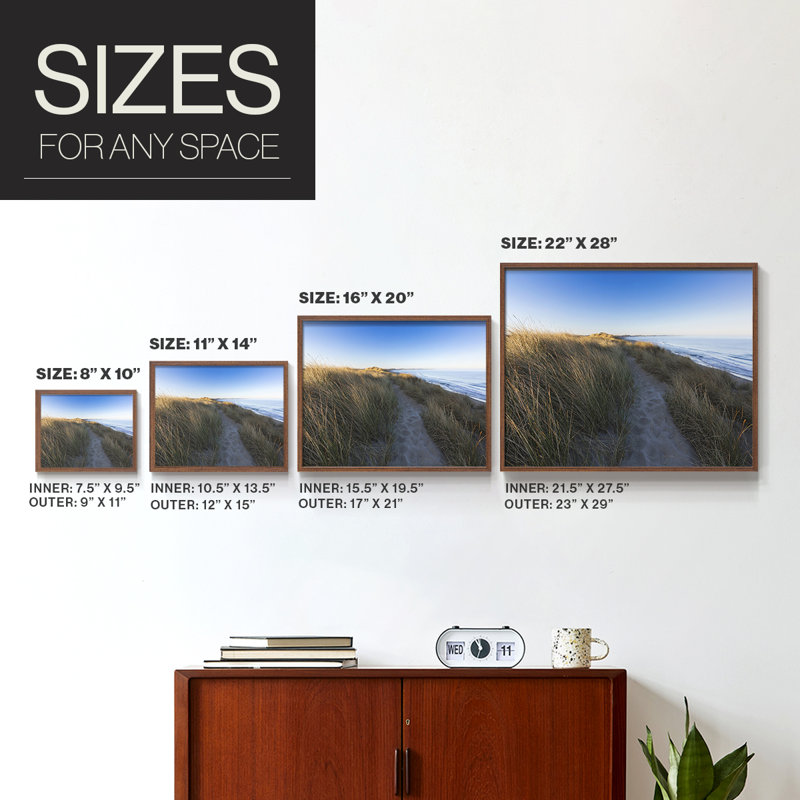 Beach Path -Framed Print - Restickable