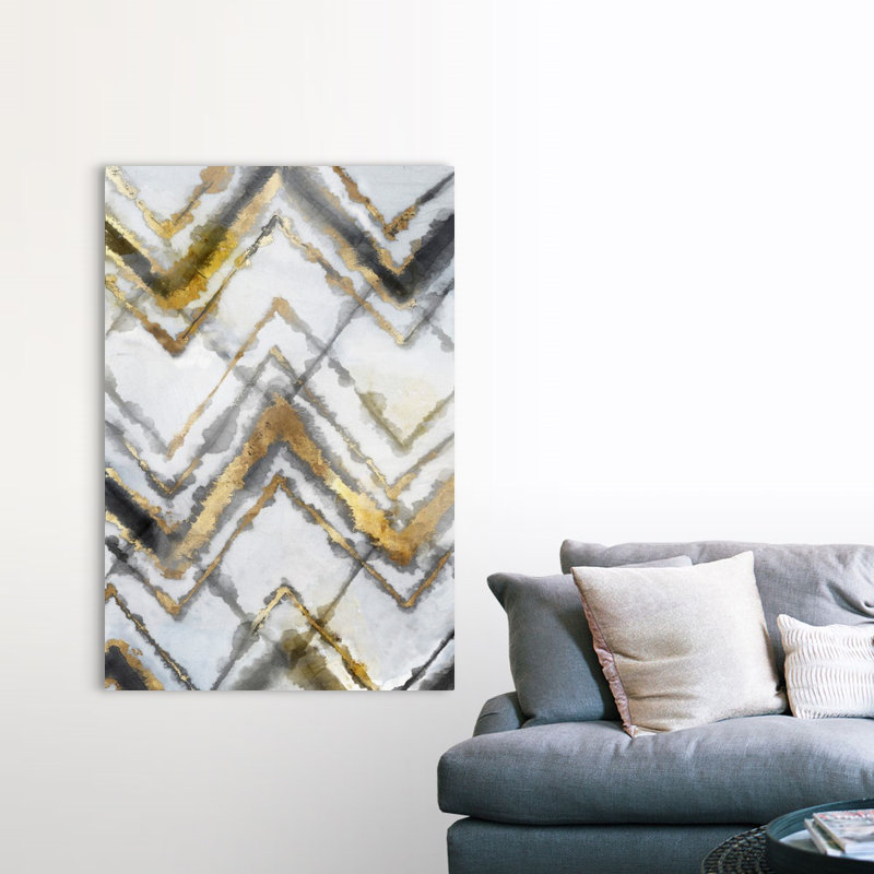 Reproduction d’art sur toile « Tye Dye III Neutral version » par Eva watts, Toile tendue, H 60 po x l 40 po x P 1,25 po