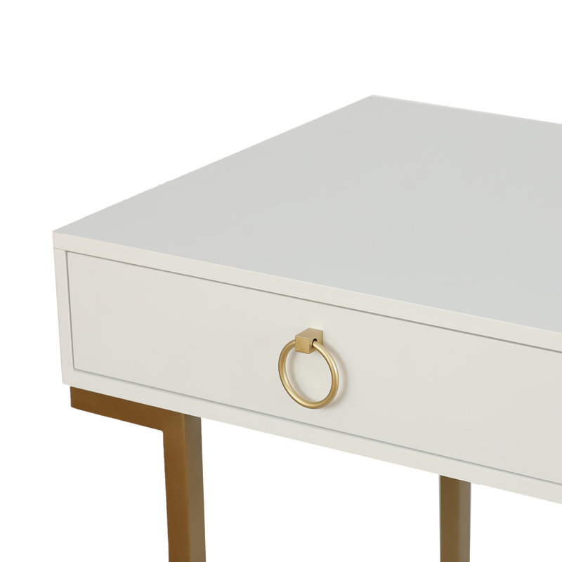 Modern Writing and Computer Desk with 2 Drawers