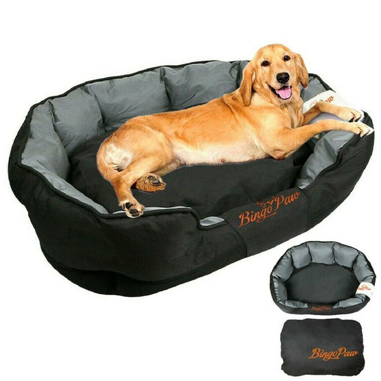 BingoPaw Extra Large Dog Bed Orthopedic Sponge with Washable Cover